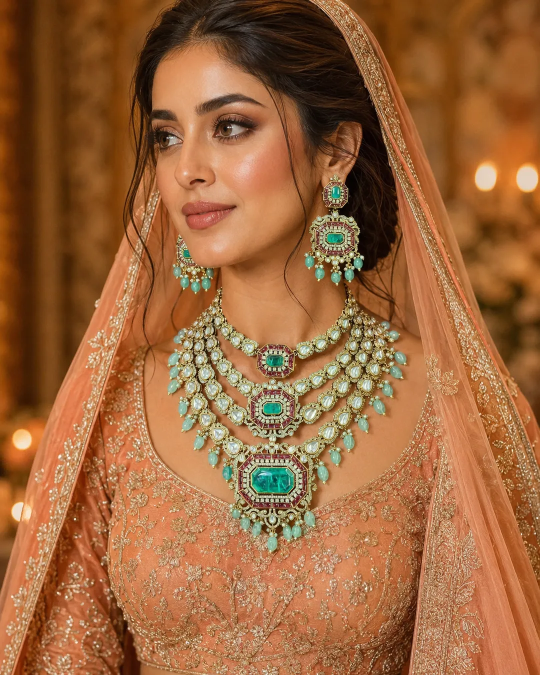 Aqua Ruby Layered Set