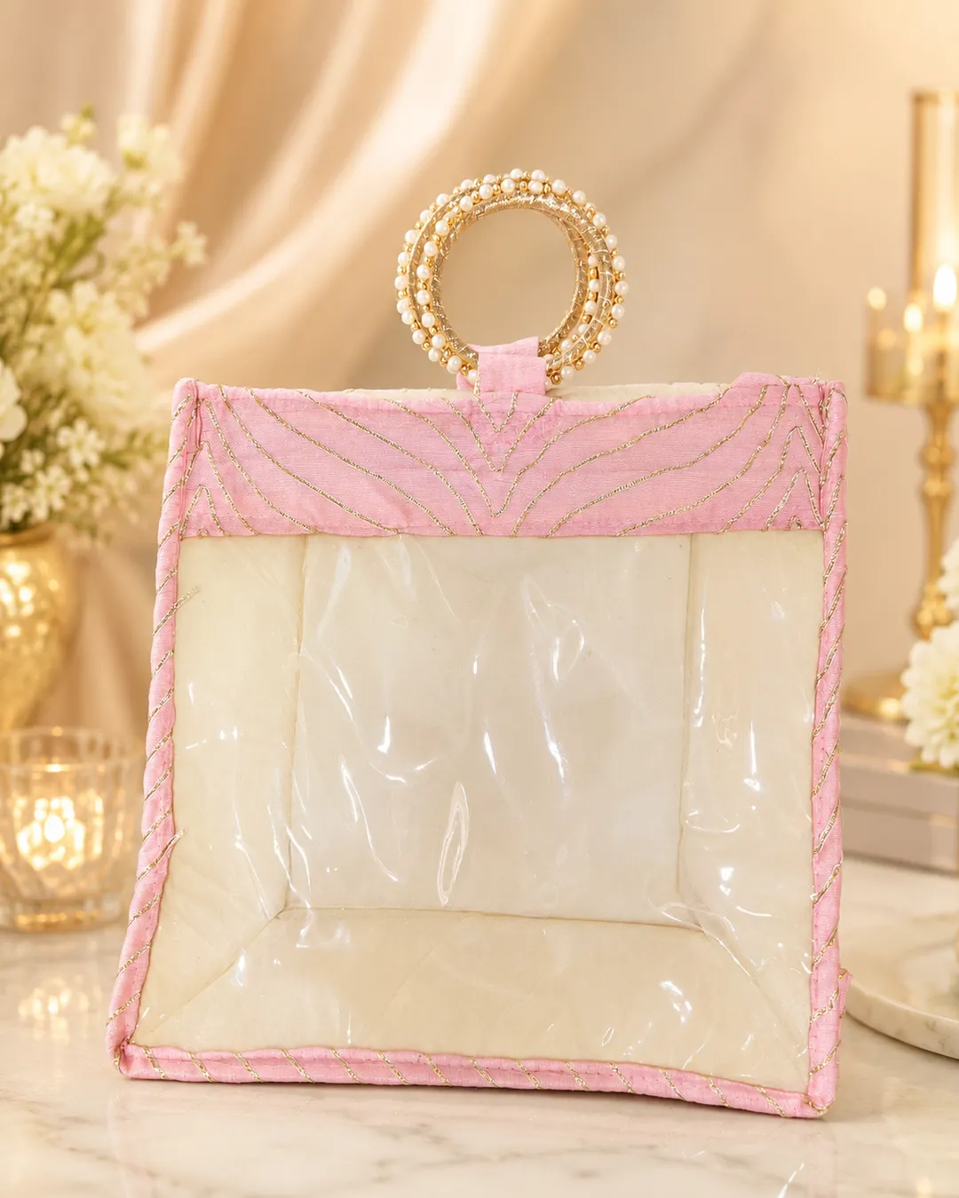 Pink Pearl Trousseau Bag
