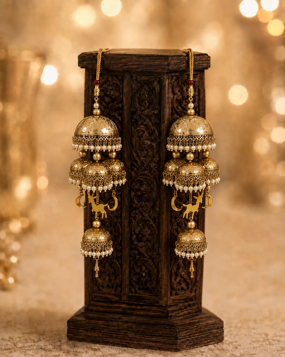 Chaand Deer Pearl Kaleeras